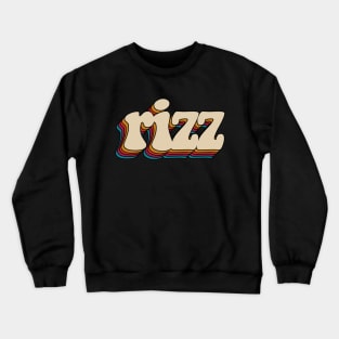 W Rizz Retro Vintage Crewneck Sweatshirt